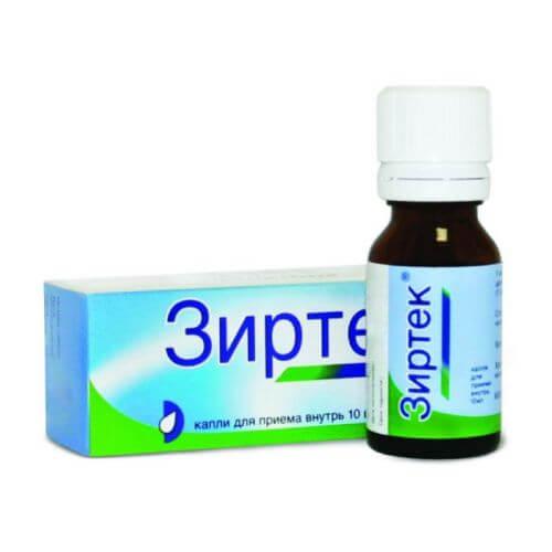 ZIRTEK tomchilar dlya priema vnutr 10ml 10mg/ml