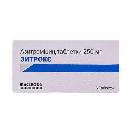 ZITROKS 250 tabletkalari 250mg N6