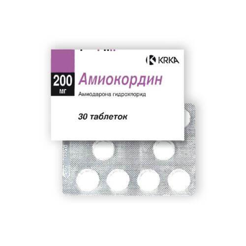 АМИОКОРДИН таблетки 200мг N59