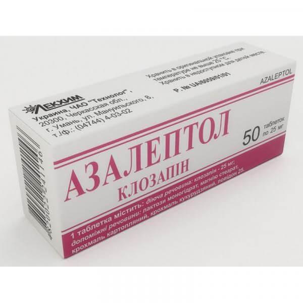 AZALEPTOL tabletkalari 25mg N50