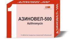 AZINOVEL 500 tabletkalari 500mg N3