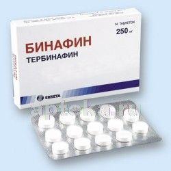 BINAFIN tabletkalari 500mg N14