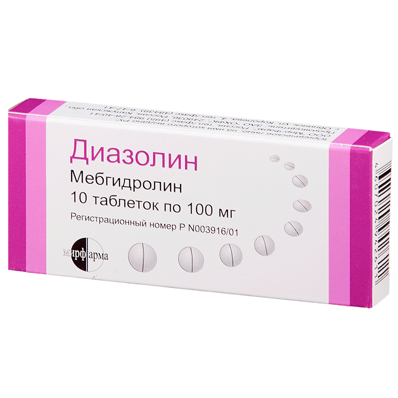 ДИАЗОЛИН 0,1 таблетки N10 от Обнинская химико-фармацевтическая компания ЗАО