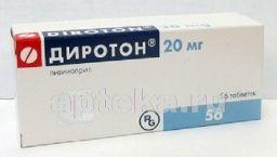 ДИРОТОН 0,02 таблетки N56