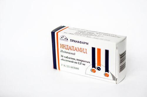 ИНДАПАМИД 0,0025 таблетки N30 от Пранафарм