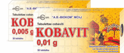 KOBAVIT tabletkalari 0,01 g N30