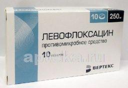 ЛЕВОФЛОКСАЦИН 0,25 таблетки N10 от Вертекс Акционерное Общество