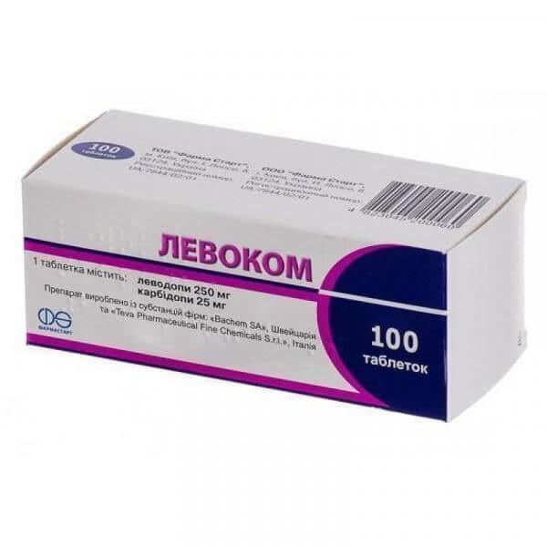 LEVOKOM tabletkalari 250mg/25mg N100