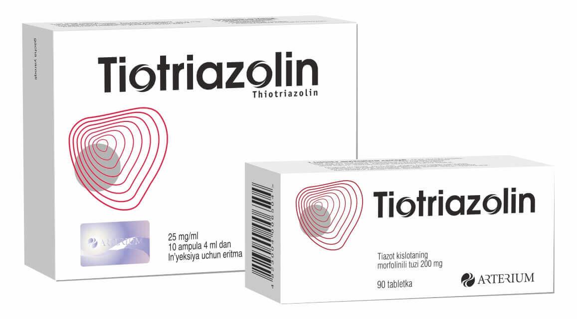 TIOTRIAZOLIN 0,1 tabletkalari N90