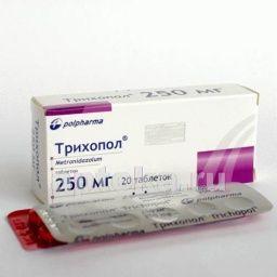 ТРИХОПОЛ 0,25 таблетки 0,25г N19